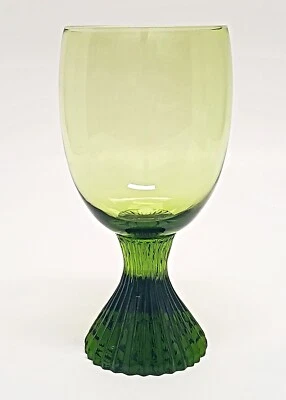 Cristal Lenox ~ Tempo verde esmeralda ~ copa de vino de 8 oz ~ copa de cristal soplado a mano Foto 1 de 4