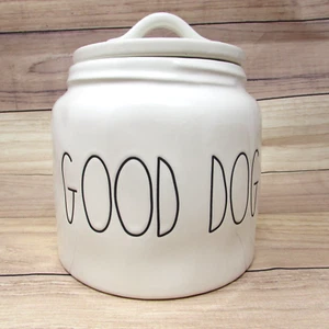Rae Dunn Artisan Collection Good Dog Treats Jar + Lid White Storage Canister - Bild 1 von 8