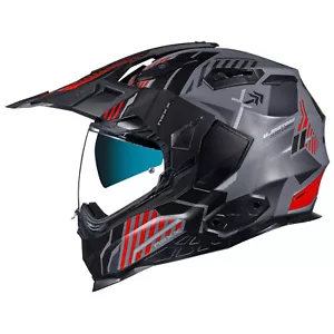 Nexx X.WED2 Wild Country Grey Red Dual Sport Motorcycle Helmet (XS-3XL) - Picture 1 of 5