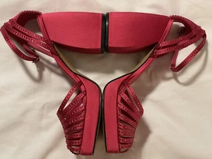 Katy Perry Women's The Uplift Strappy Dress Sandals 7.5M Hot Pink. READ - Picture 1 of 7