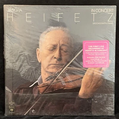 JASCHA HEIFETZ violin - In Concert - COLUMBIA 2LP BOX - NEW SEALED w/ HYPE - Image 1 of 4