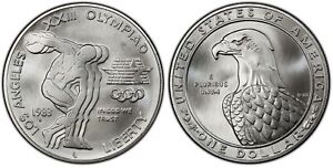 1983 S Olympics Commemorative Uncirculated Silver Dollar ~ Pristine
