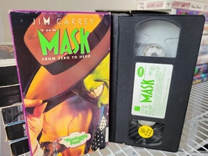 The Mask (VHS, 1995) Jim Carrey Classic SCI-Fi / Comedy / Thriller Vintage - Imagen 1 de 5