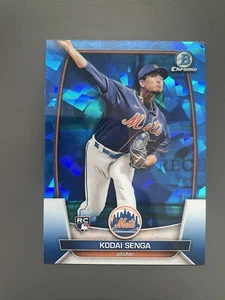 2023 Bowman Chrome Sapphire Edition Kodai Senga #77 Rookie RC New York Mets - Picture 1 of 2