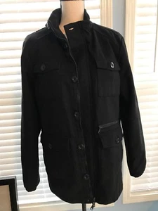 Womens Rock & Republic Black Jacket Wool Bomber Medium Kohl’s - Picture 1 of 6