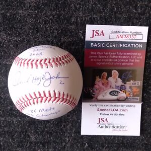 Howard Johnson Signed Baseball Multiple Inscriptions JSA