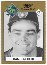 DANTE BICHETTE 1994 MILWAUKEE BREWERS MILLER BREWING **FREE SHIPPING**