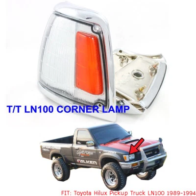 PARA Toyota Hilux Pickup Truck LN100 1989-1994 Luz de esquina Lámpara Cubierta Len Par Foto 1 de 3