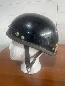 Vintage Skull Cap Harley Davidson Medium DOT Approved Motorcycle Chopper - Picture 1 of 5