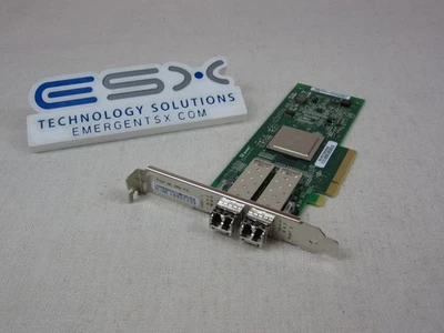 HBA FC QLogic PX2810403-01 QLE2562 doble puerto 8 Gb/s con SFP altura completa Foto 1 de 4