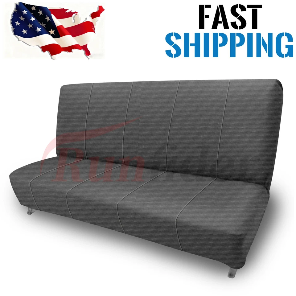 Custom-Formed Bench Seat Covers for Chevy C/K Series 1973-1999-Gray Foto 1 de 4