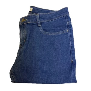 Jeans Max para mujer talla 30 tiro bajo pierna ajustada elástica denim informal azul 5 bolsillos - Imagen 1 de 11