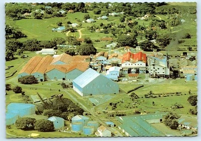 LAUTOKA, FIJI ~ Aerial View SOUTH PACIFIC SUGAR MILLS   4"x6" Postcard - Image 1 of 2