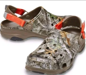 Crocs Realtree All Terrain Edge Clog Men's 10 Women's 12 Walnut 206504-267 - Picture 1 of 8