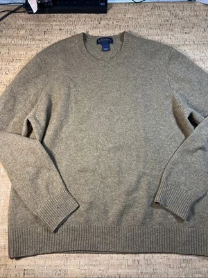 Suéter Brooks Brothers Para Hombres 100% Lana de Cordero Escocesa Talla XL Marrón Foto 1 de 4