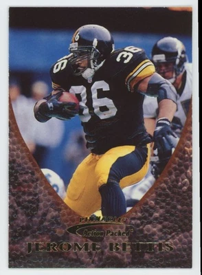 1997 Pinnacle Action Packed Jerome Bettis Pittsburgh Steelers #49 - Image 1 of 2
