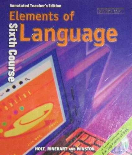 Elements of Language, Grade 12 - Hardcover, by Holt Rinehart and Winston - Good - Image 1 of 2