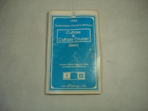 1980 OLDSMOBILE CUTLASS & CUTLASS CRUISER OEM OWNERS MANUAL - Picture 1 of 4