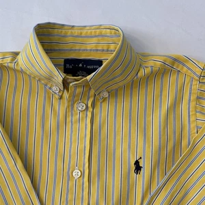 Polo Ralph Lauren Boys Yellow Striped Long Sleeve Button Down Shirt Size 6 - Picture 1 of 11