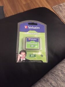 New Verbatim CompactFlash 2GB memory card 47012 ***BRAND NEW SEALED***