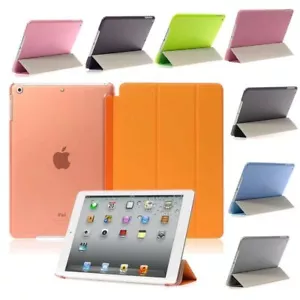 For iPad 9th 10th 8th 7th 6th 5th Gen Air 1 4th Smart Leather Stand Case Cover - Picture 1 of 14