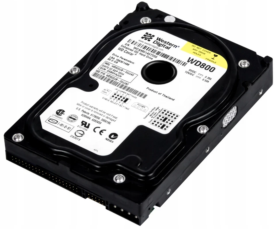 Western Digital WD Caviar SE 80GB, 7200RPM, 3,5" Disco Rigido Interno (WD800JB)
