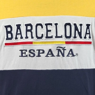 Camiseta NoS Barcelona España Hombre L Colorblock Multicolor Manga Corta Foto 1 de 4