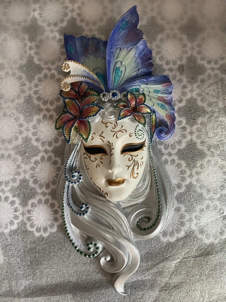 Wall  Mask of Venice Lady Butterfly  6” x 13.5" - Image 1 of 1