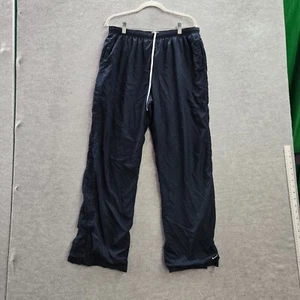 VINTAGE Nike Boys Activewear Track Pants Large Blue Windbreaker Swoosh Logo - Picture 1 of 14