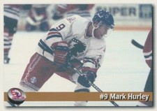 1995-96 Tri-City Americans Team Issue # MARK HURLEY