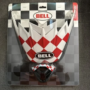 Bell Moto-9 Visor & Mouth Piece Kit Red/White SKU 7112551 - Picture 1 of 4