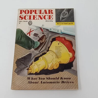 Популярная наука апрель 1950 What Is The H Bomb автоматические приводы винтажный журнал - Изображение 1 из 4