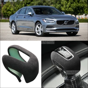Alcantara Gear Shift Knob Sticker Cover Protect shell Trim For Volvo S90 2017-22 - Picture 1 of 10