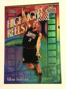 2000 TOPPS CHROME ALLEN IVERSON HIGHLIGHT REELS INSERT CARD # HR6.. MINT/CLEAN - Picture 1 of 5
