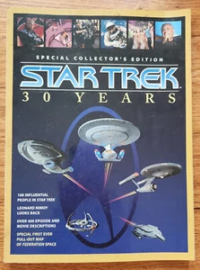 Star Trek 30 Years Special Collector's Edition SC Book 1996 w/ Poster - Imagen 1 de 3