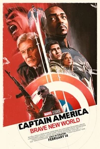 Captain America Brave New World movie poster (c) -  11 x 17 inches - Picture 1 of 1