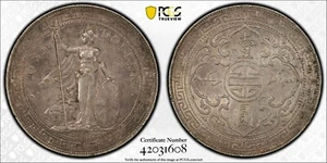 Dólar comercial de Gran Bretaña 1899-B PCGS AU53 Prid-8 - Imagen 1 de 3