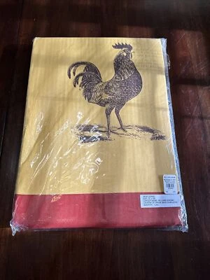 Williams Sonoma Tuscan Farmhouse Rooster Tablecloth 70”x 108” New Discontinued - Image 1 of 4