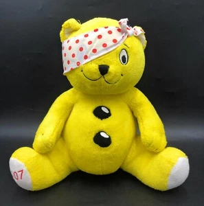BBC CHILDREN IN NEED PUDSEY BEAR PLUSH SOFT YELLOW TEDDY TOY 10” COMFORTER 2007 - Picture 1 of 4