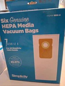 hepa media vacuum bags SBH-6 - Picture 1 of 5