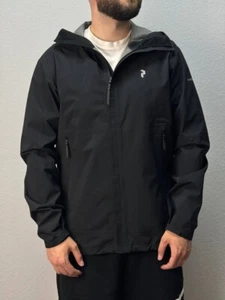 Peak Performance Jacket Gore-Tex Active Black Waterproof Stark Mens size L - Picture 1 of 16
