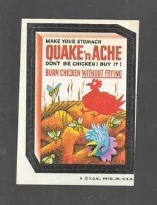 Wacky Packages 4ta Serie Topps 1973 Quake 'N Ache - Imagen 1 de 2