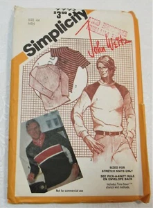 Camisas para hombre Simplicity 9993 con patrón de costura de John Weitz talla 44 vintage sin cortar - Imagen 1 de 5