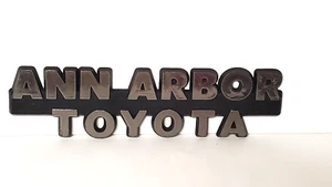 Ann Arbor Toyota Emblem Badge Plastic Auto Car Dealer -GL405 - Picture 1 of 3