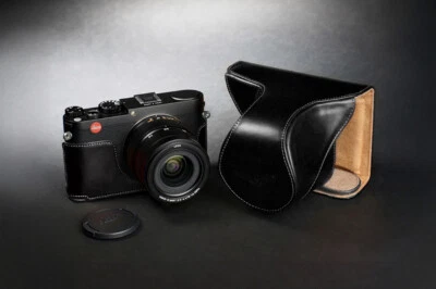 Funda de cuero genuino apta para cámara Leica X Vario/X/Typ107 cuerpo completo Foto 1 de 4