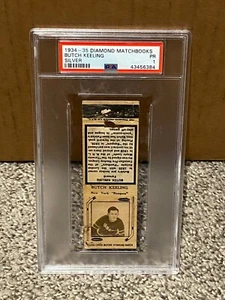 1934-35 Diamond Matchbooks SILVER - BUTCH KEELING - PSA 1 PR - pop1 w/ 1 Higher - Bild 1 von 2