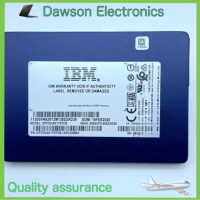 Micron 5100 PRO IBM Series SATA 1.92TB 6Gb/s 2.5in SSD MTFDDAK1T9TCB - Image 1 of 3