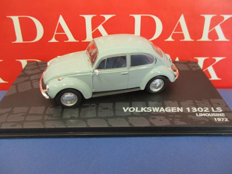 Die cast 1/43 Modellino Auto Volkswagen Maggiolino Kafer 1302 LS 1972 - Immagine 1 di 4