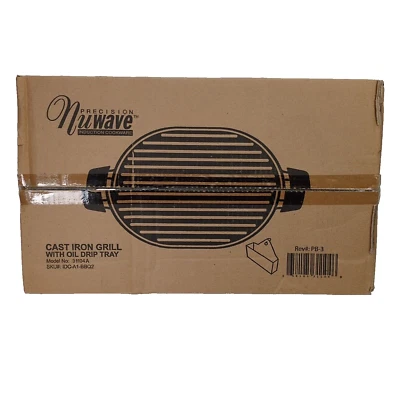 Parrilla de hierro fundido Precision Nuwave con bandeja de goteo de aceite 31104A nueva en caja - sellada Foto 1 de 4