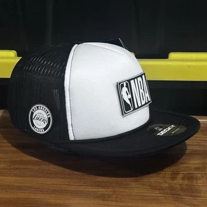 NBA Lakers Team SnapBack Hüte schwarz-weiß Schaumstoff Truckermütze - Bild 1 von 4